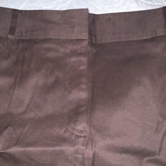 Venezia Womens Dark Brown Straight Skirt Size 18 Cotton Blend With Tags - Picture 6 of 8